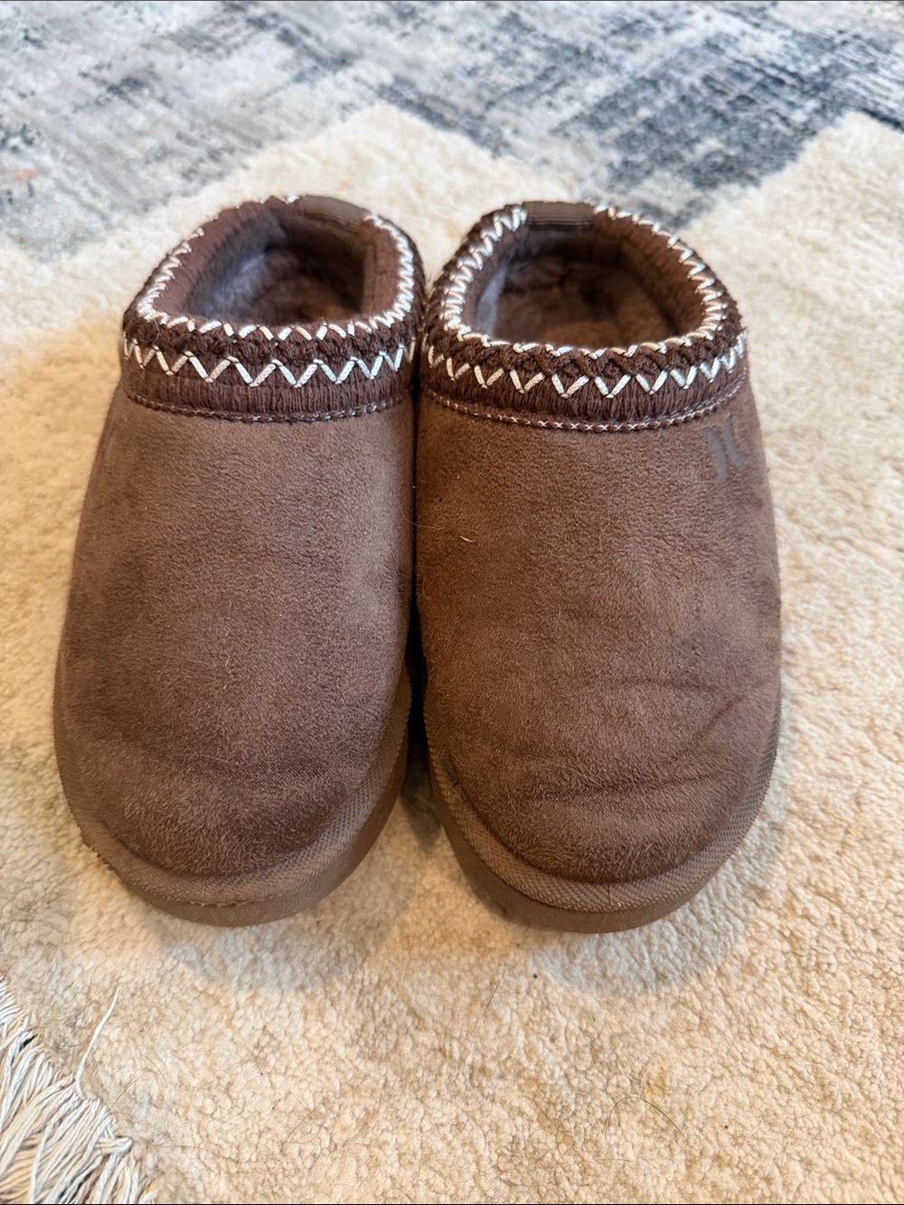 Hurley Brown Kids Slip-On Plush One Piece Footies